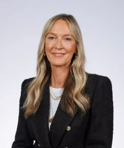 Studio portrait of King's InterHigh staff member, Fiona Henderson.